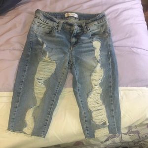 Guess capri shorts. Ripped. Knee length